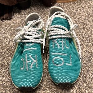 adidas x Pharrell NMD HU "Dash Green" sneakers